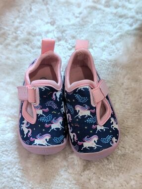 Toddler Unicorn Watershoes - Pink & Navy